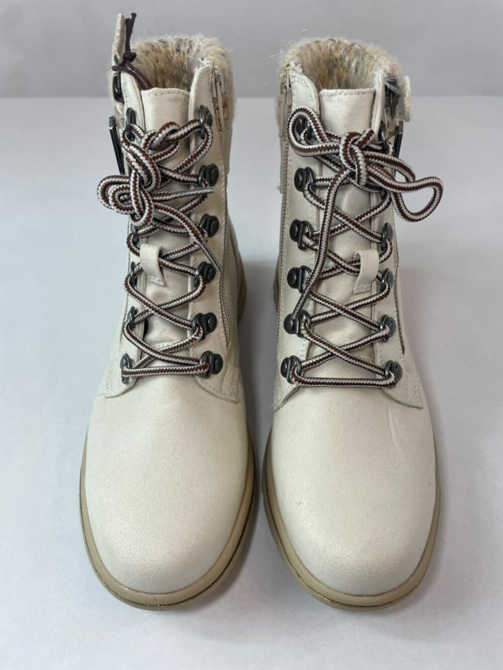 Cliffs by White Mountain Hearty Women's Combat boots White Sz 7M $65 DEFECT - Picture 3 of 12